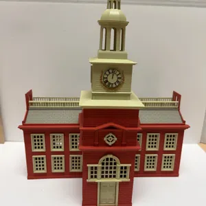 Plastic Model of Independence Hall Building with Clock Tower