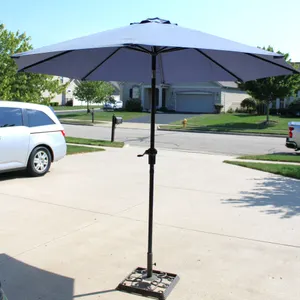 Hampton Bay Outdoor Patio Umbrella with Stand