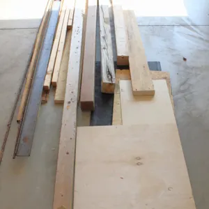 Scrap Lumber and Metal Pieces
