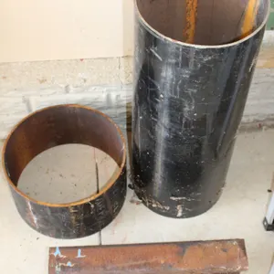 Steel Pipe Sections and Rail Track Segment