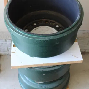 Homemade Chiminea Made from Heavy Brake Drums