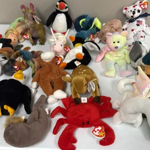A Collection of Ty Original Beanie Babies. (Ty, 1990s) A collection of assorted original Ty Beanie Babies plush animals including Whisper, Digger, Mag