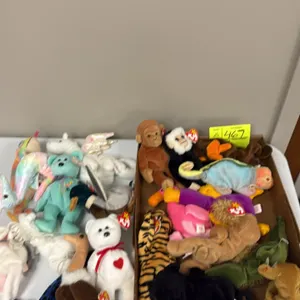 A Collection of Ty Original Beanie Babies. (Ty, 1990s) An assortment of 21 plush bean bag animals including Valentino, Stretch, and other assorted cha