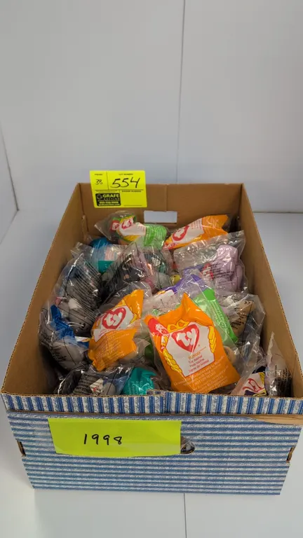 A Collection of McDonald's Ty Teenie Beanie Babies. (Ty/McDonald's, 1998) An assortment of vintage Happy Meal plush toys from the 1998 promotional ser