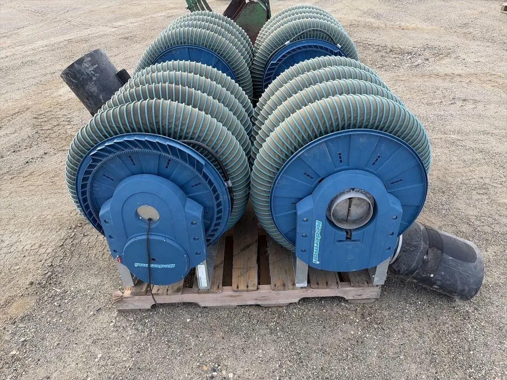 Pallet with Two Nederman Exhaust Hose Reels