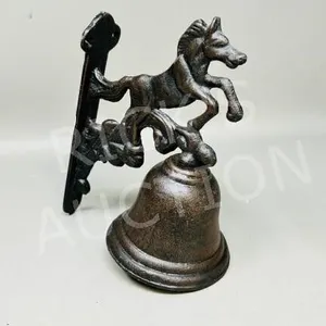 Horse theme cast brass bell - no clapper