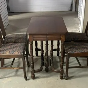 Vintage Wooden Drop-leaf (Gateleg) Table