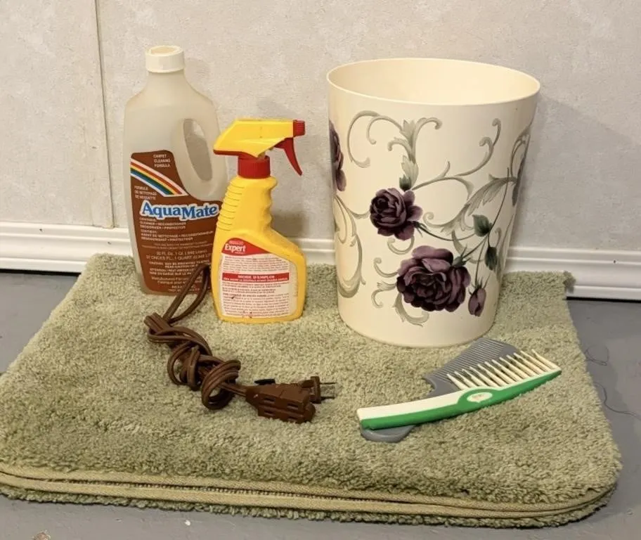 Bath Mat, Garbage Pail, & more