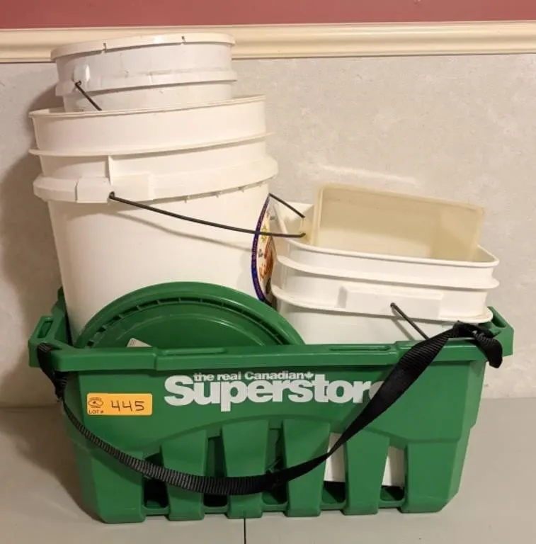 Shopping Basket with Buckets
