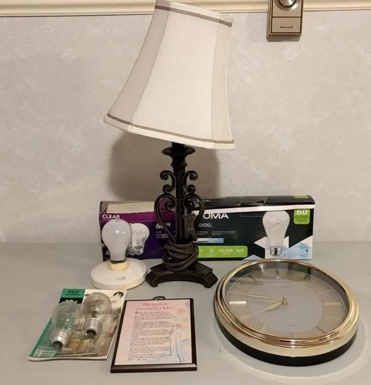 Lamp, Clock & Light Bulbs & more