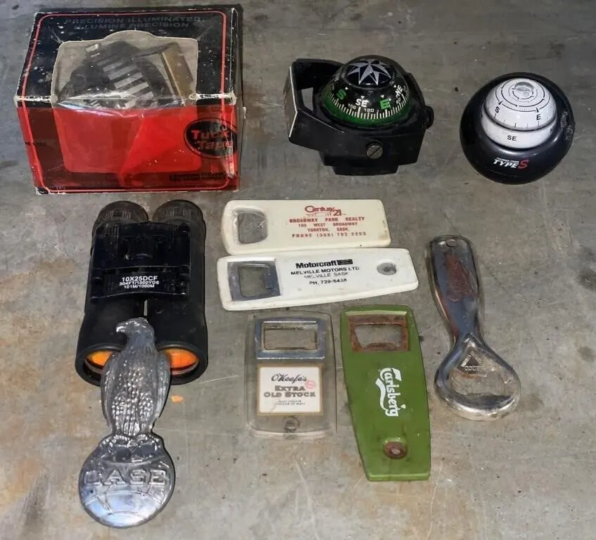 Collectible, Case tractor eagle emblem, assorted