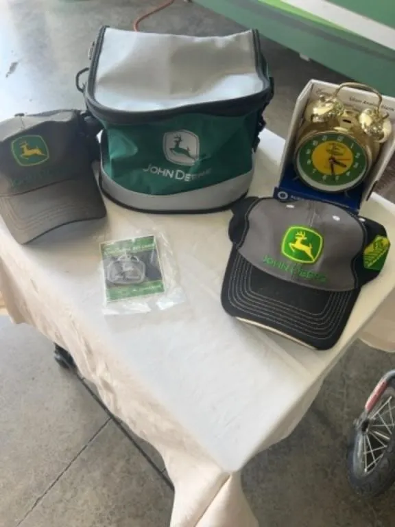 JD Cooler, 2 Hats, Lighted Alarm w/ Bells, JD Key