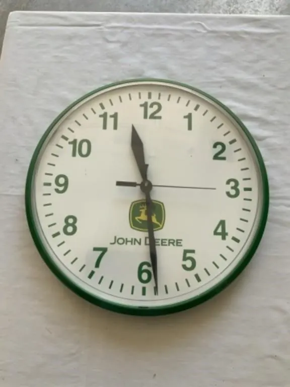John Deere Battery Clock