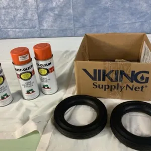 3 Rustolium Orange Spray Paint, 2 7" ESKA Tires