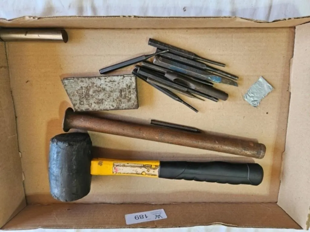 Punches, Sm Drill Bits, Mallet