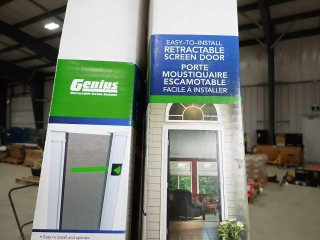 UNUSED Qty Of (2) Genius Retractable Screen