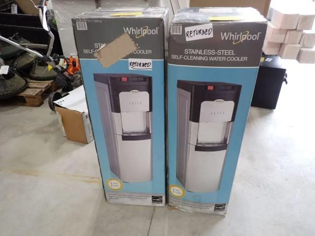 Qty Of (2) Whirlpool Stainless Steel Water Cooler