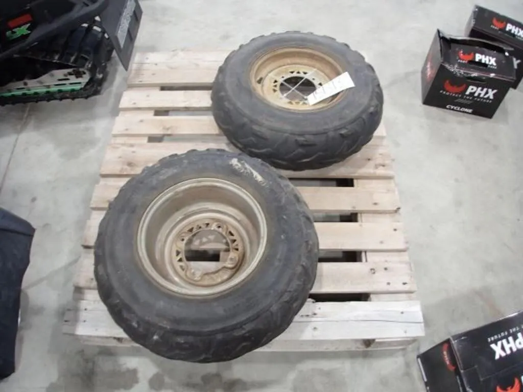 Qty Of (2) Goodyear 25x8-12 ATV Tire(s) & Rim(s)