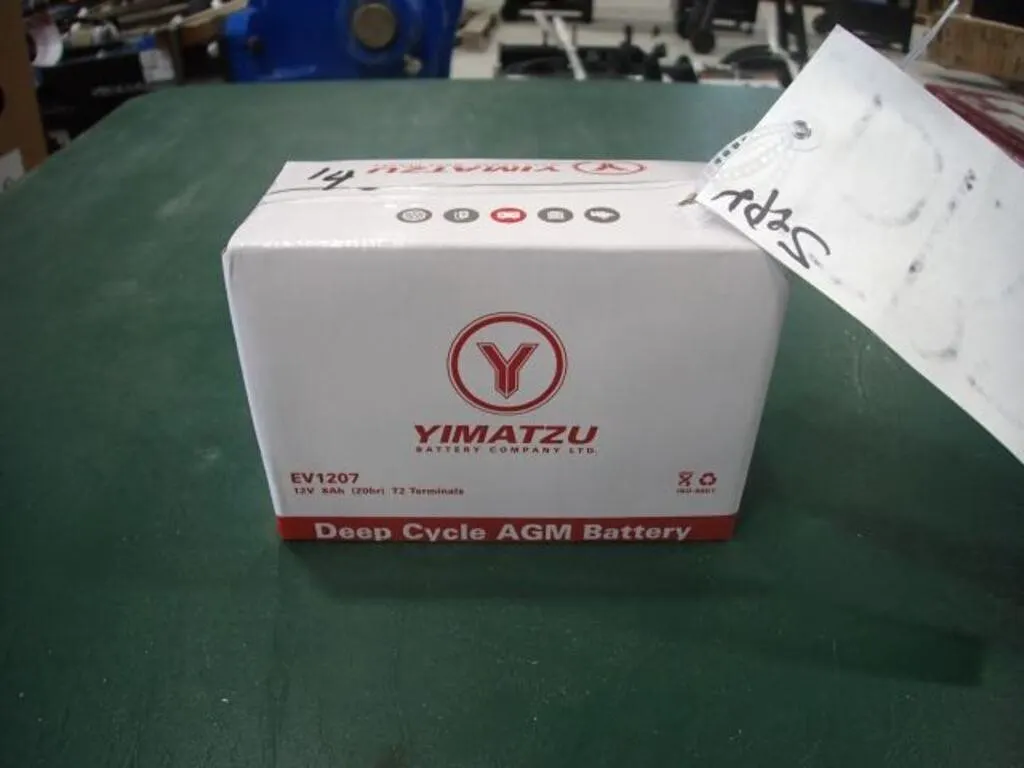UNUSED Yimatzu BATEV12007T2 Deep Cycle Battery