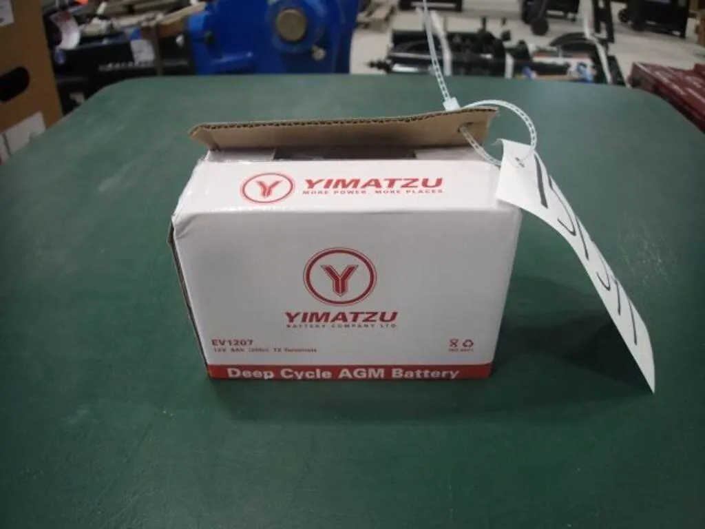 UNUSED Yimatzu BATEV12007T2 Deep Cycle Battery