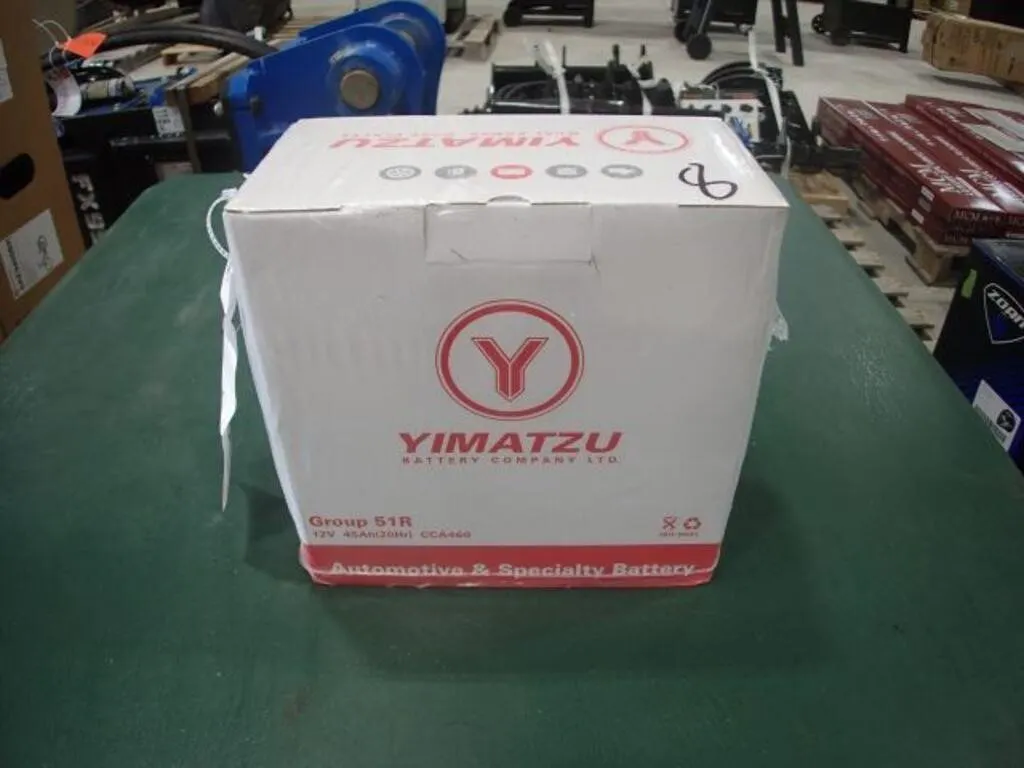 UNUSED Yimatzu BATAM1251R Automotive Battery