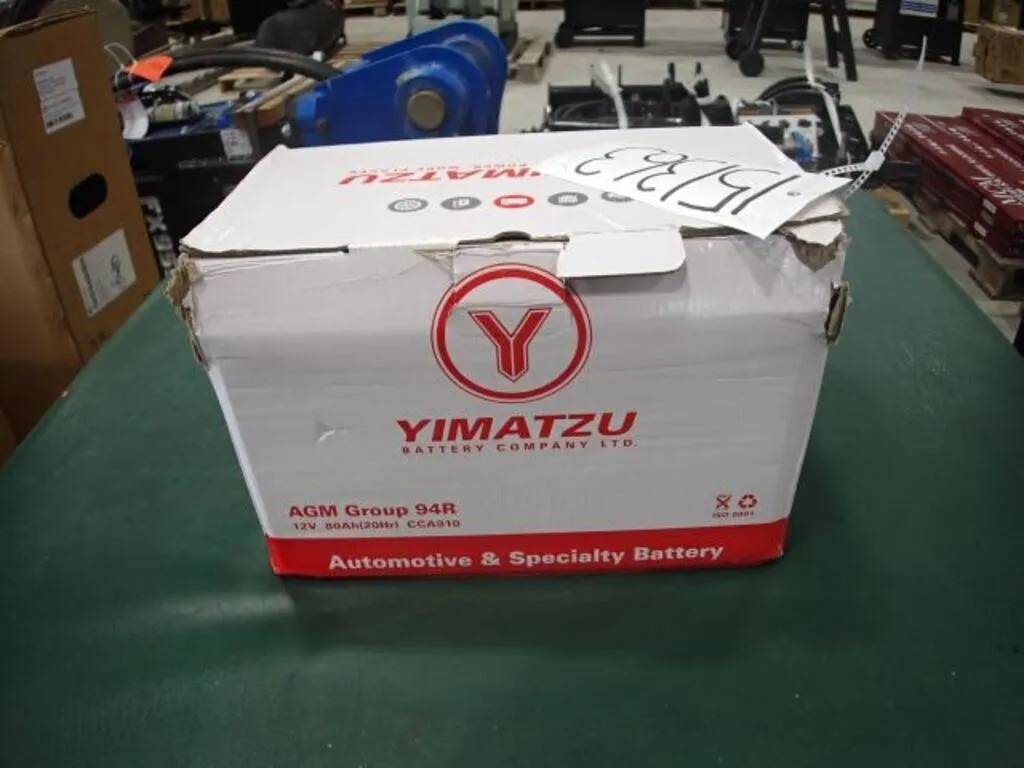 UNUSED Yimatzu BATAM1294R-AGM Automotive Battery