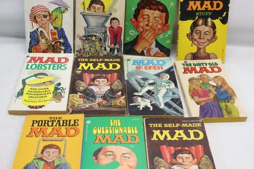 Vintage MAD Paperback Book Lot (11 Books)