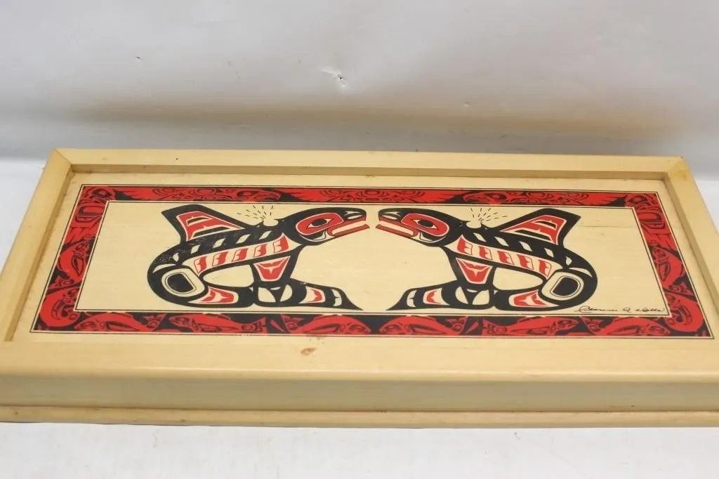 Northwest Coast Native Art Wooden Trinket Box