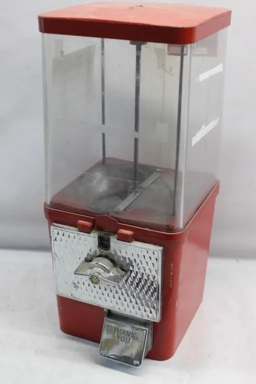Vintage Red Gumball/Vending Machine, Winnipeg