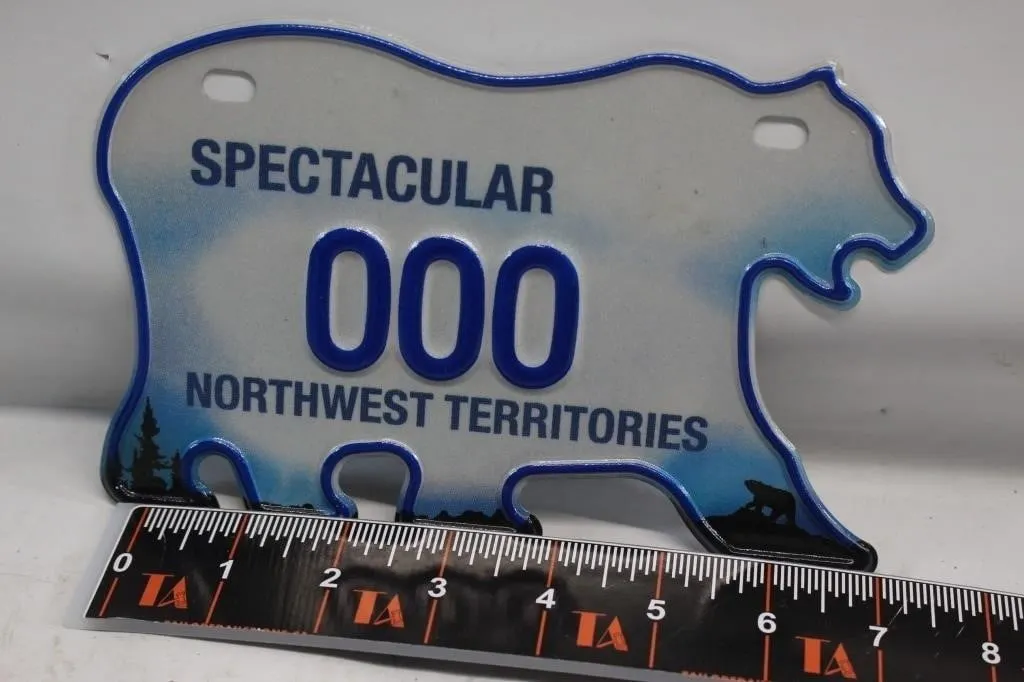 Northwest Territories Polar Bear Shaped License
