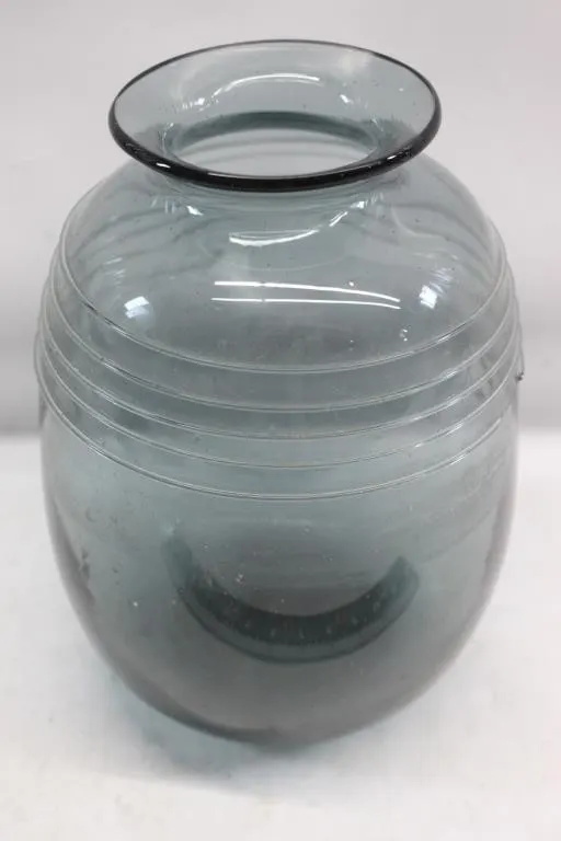 Vintage Verrerie La Mailoche Glass Vase - Quebec