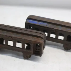 Antique Cast Iron Toy Train Passenger Cars