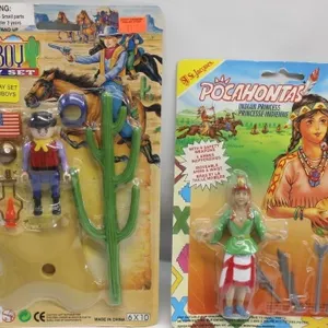 Cowboy Play Set & Pocahontas Figure, Sealed