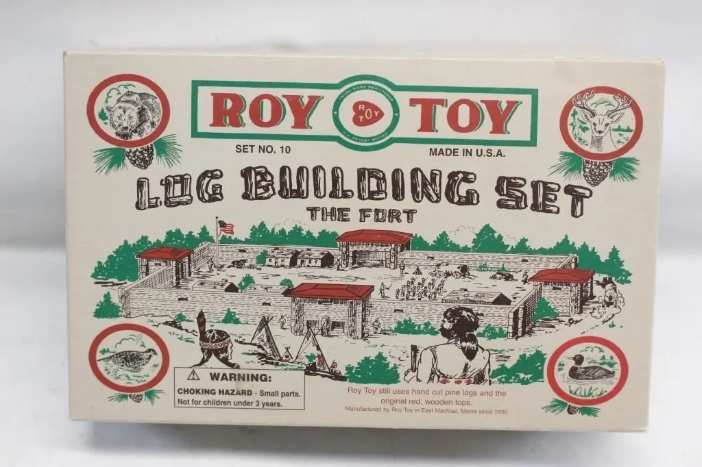 Roy Toy Log Building Set No. 10 - The Fort