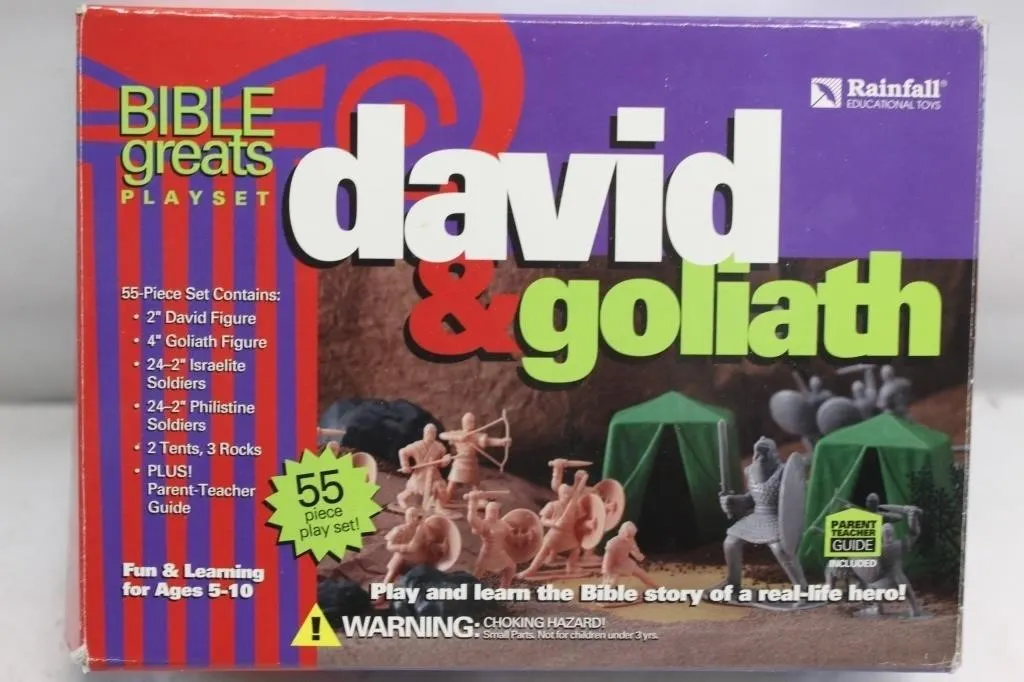 Bible Greats David & Goliath 55-Piece Playset