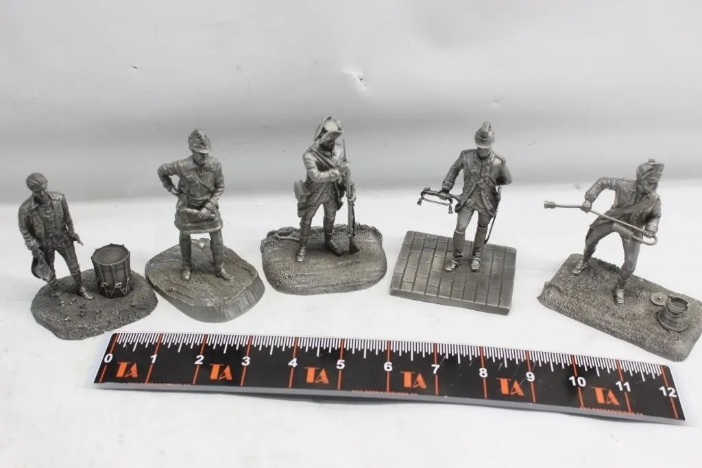 Franklin Mint Continental Army Pewter Figurines