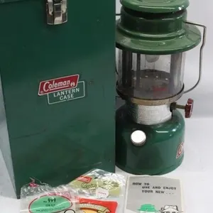 Coleman Model 335 Lantern with Case, Mantles &