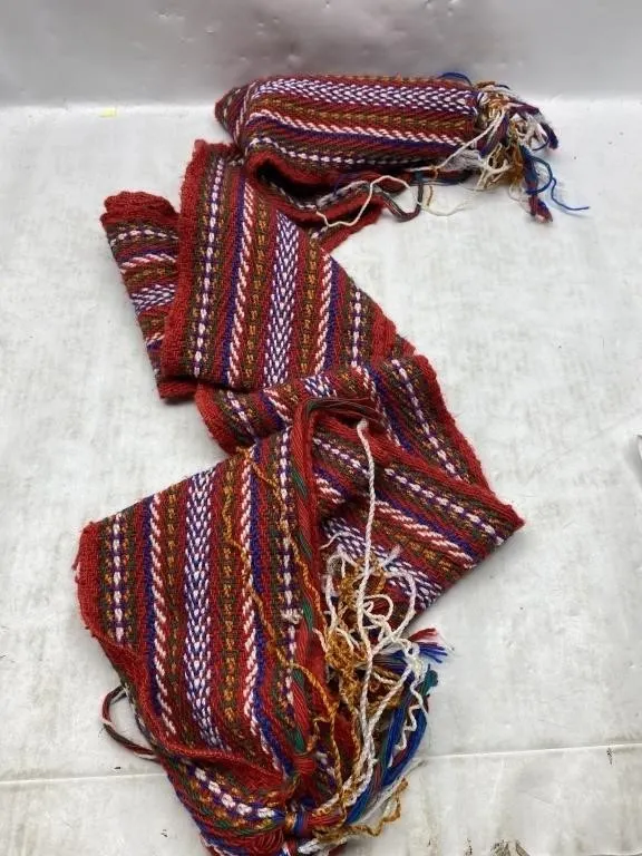 Woven Striped Textile & Tupperware Bowl Set