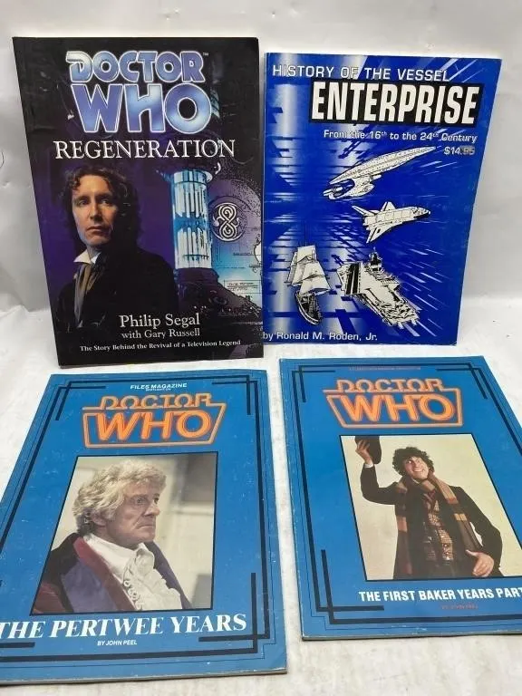 Doctor Who & Star Trek Book Lot (4 items)