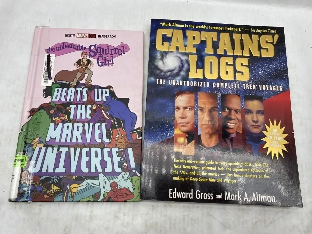 Squirrel Girl & Captains' Logs Star Trek Books