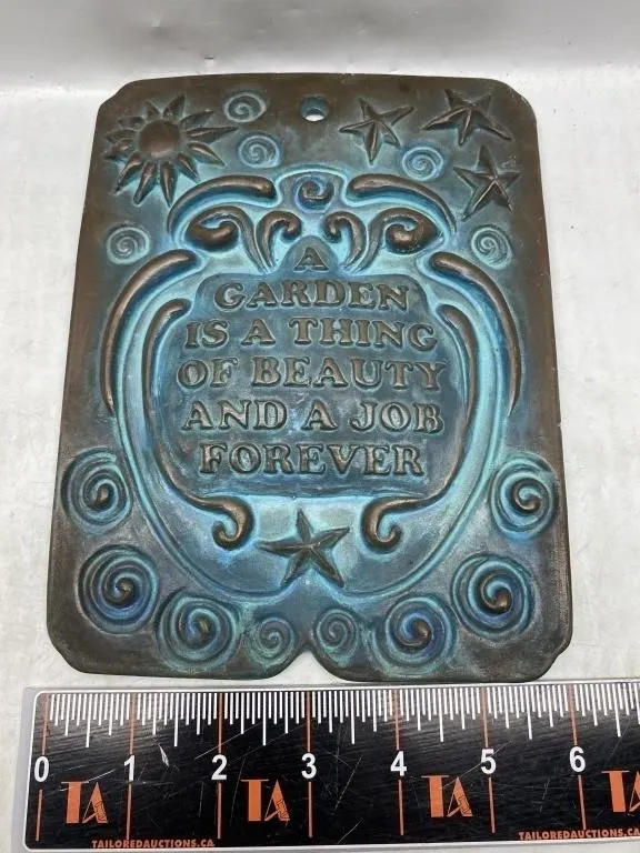 Nancy Peterson Ceramic Garden Plaque