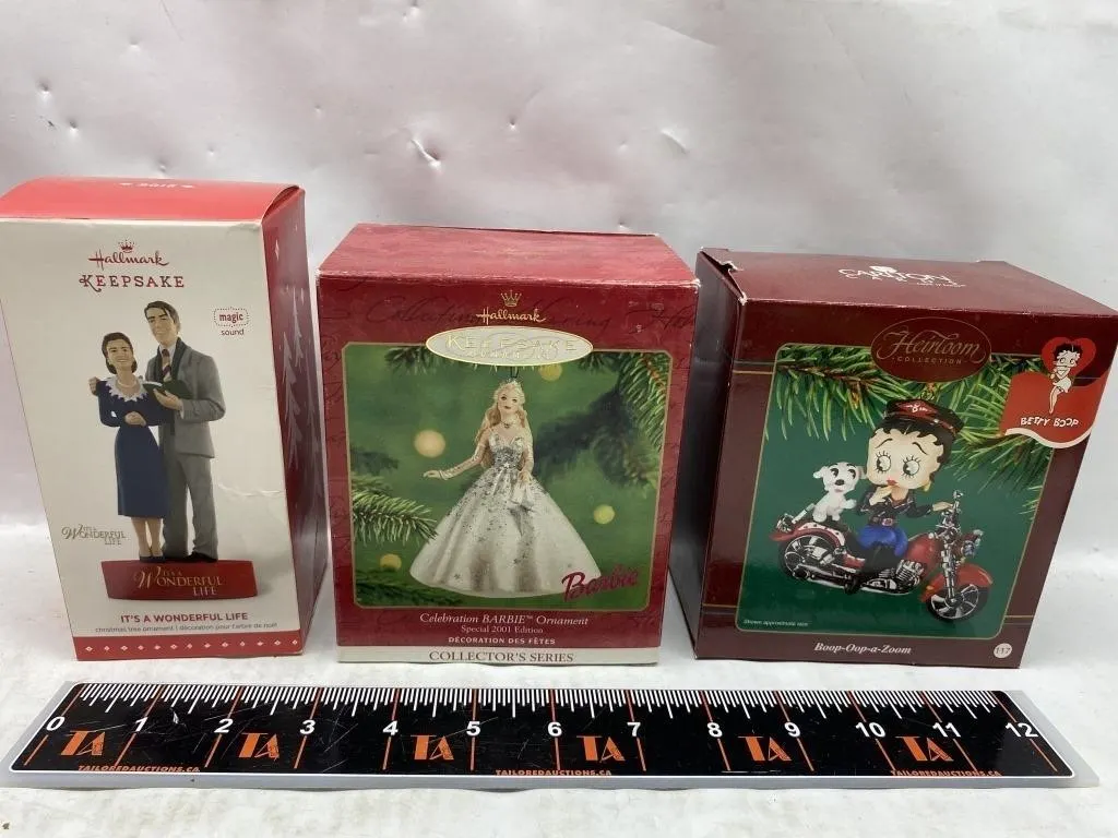 Hallmark Keepsake & Betty Boop Christmas Ornaments