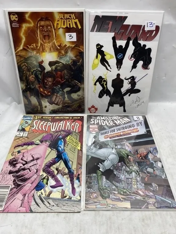 Comic Book Lot: Black Adam, Spider-Man & More