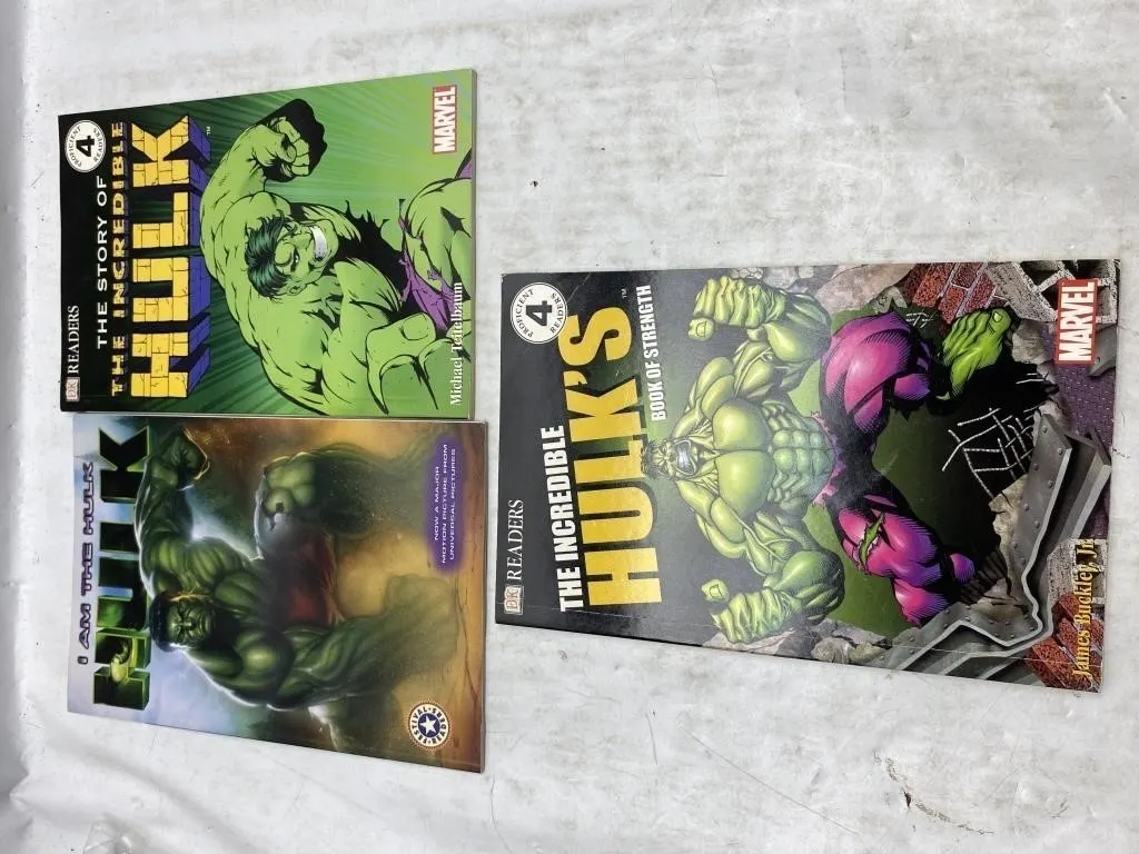 Marvel Hulk DK Readers Book Lot (3 Books)