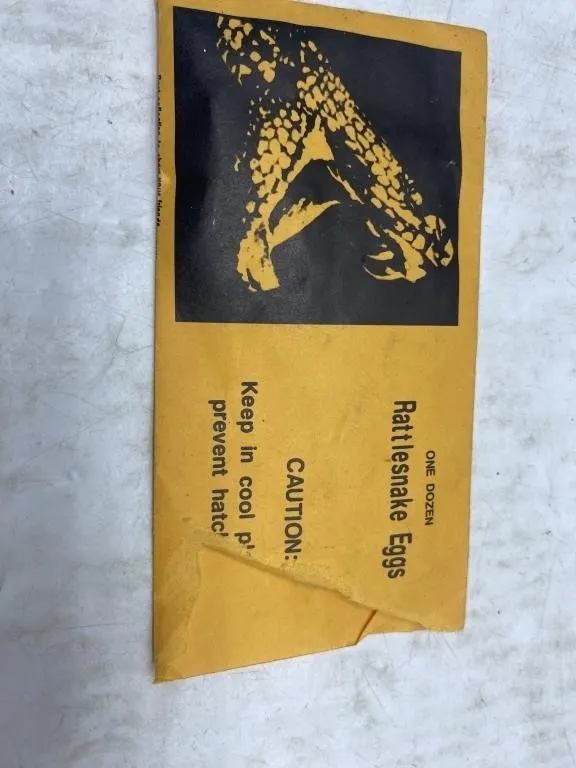 Vintage Rattlesnake Eggs Gag Prank Novelty