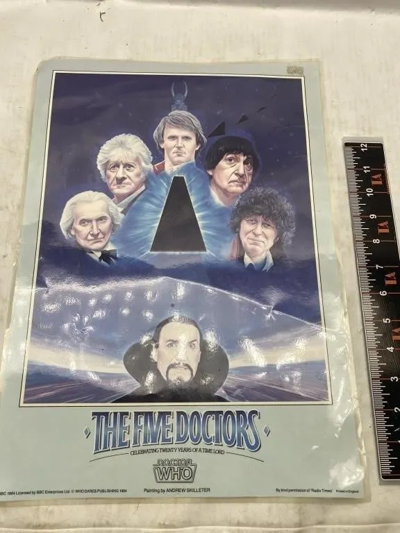 The Five Doctors Doctor Who Poster (1984)