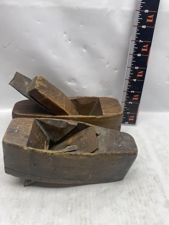Pair of Antique Wooden Block Planes