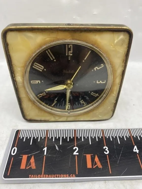 Westclox Vintage Alarm Clock, Brass-Tone Case