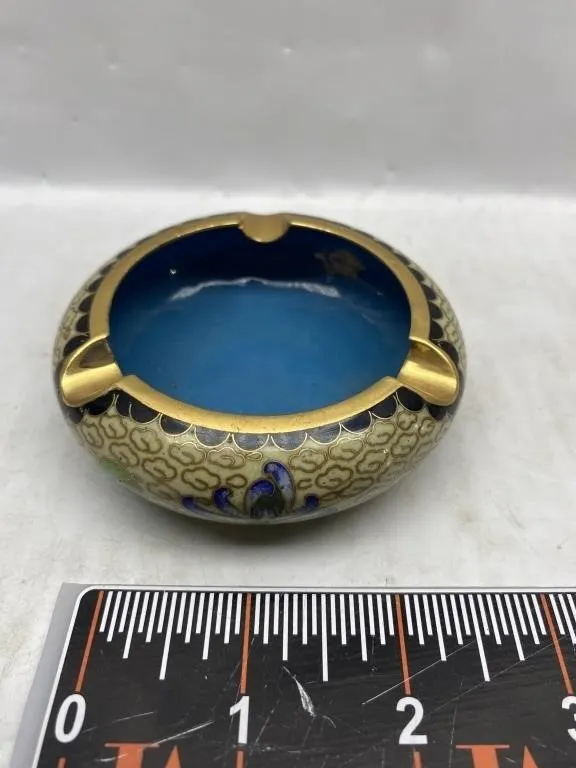 Cloisonné Enamel Ashtray, Jingfa