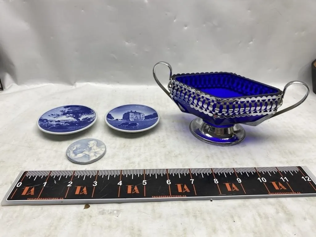 Royal Copenhagen Plates, Medallion & Silverplate